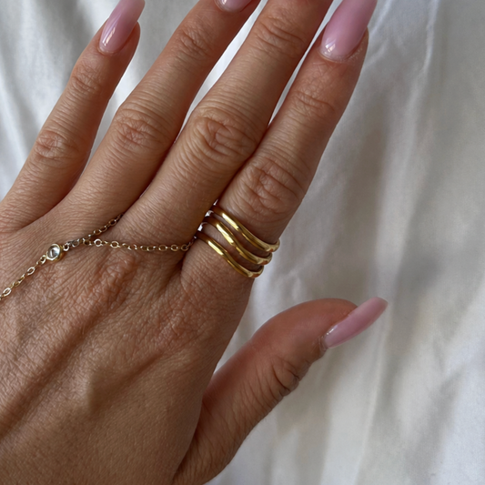 Triple Link Ring - EVRYJEWELS