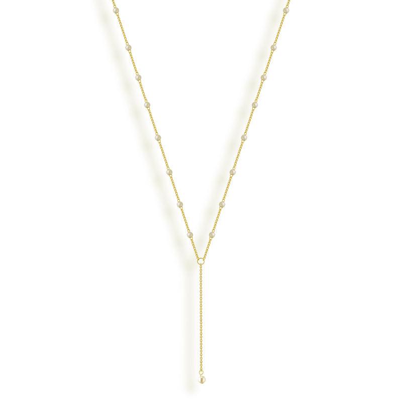 Sweet Pearl Lariat Necklace - EVRYJEWELS