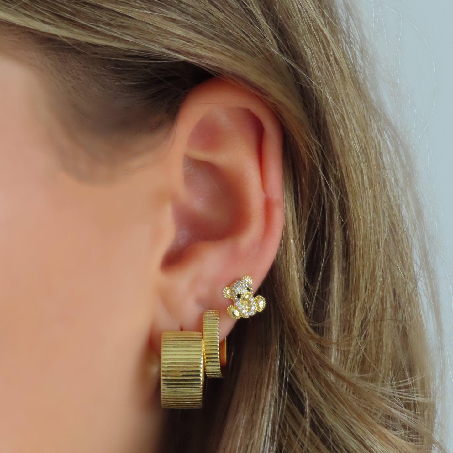 Teddy Bear Earrings - EVRYJEWELS