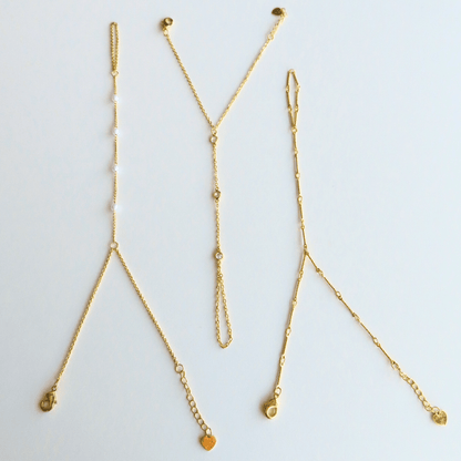 TikTok Shop Viral Hand Chain Bundle : 3 Piece Hand Chain Bundle - EVRYJEWELS