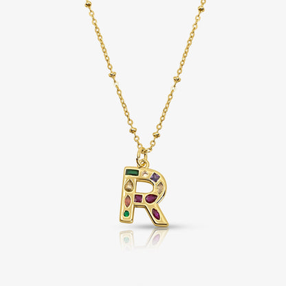 Bright Babe Initial Necklace - EVRYJEWELS