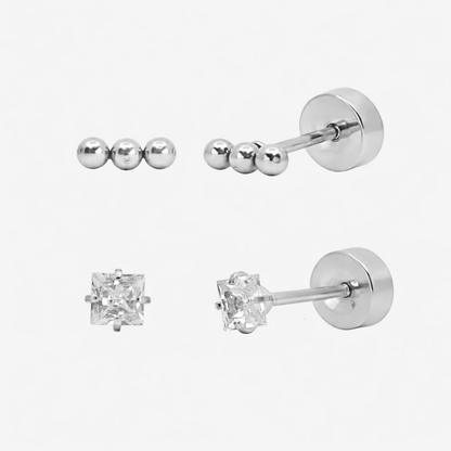 Flat Back Earrings Set Collection - EVRYJEWELS