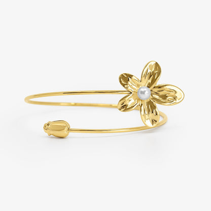 Flower Crush Arm Cuff Gold - EVRYJEWELS