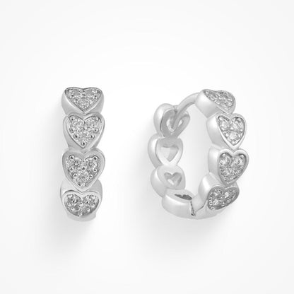 Hearts All Around Earrings - EVRYJEWELS