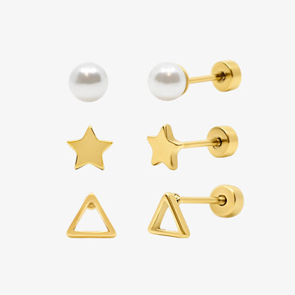 Flat Back Earrings Set Collection - EVRYJEWELS