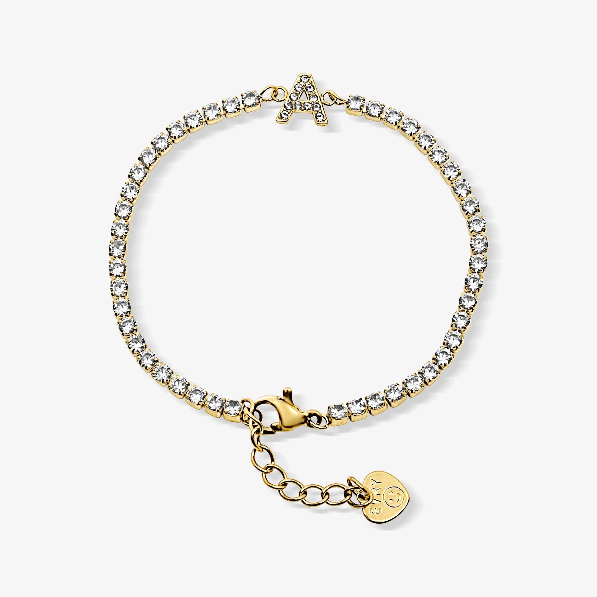 Icy Initial Tennis Bracelet - EVRYJEWELS