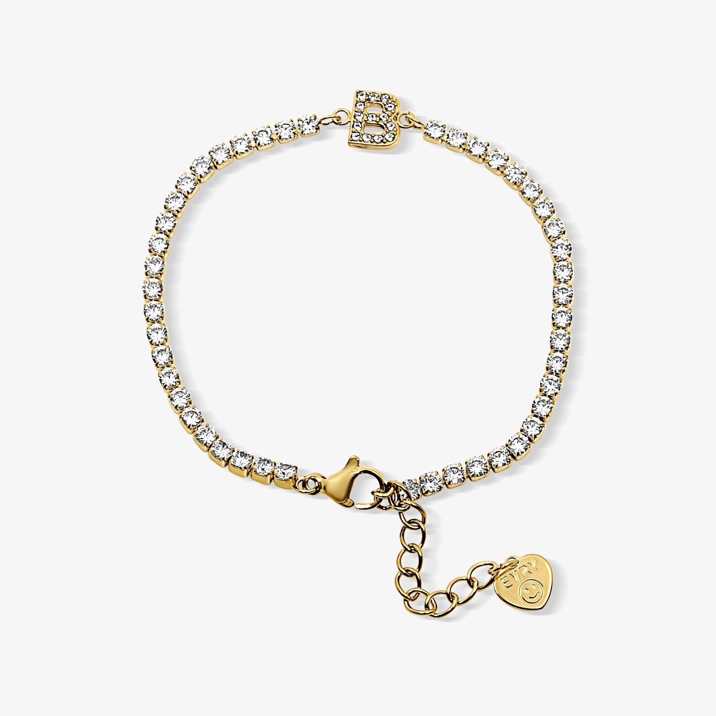 Icy Initial Tennis Bracelet - EVRYJEWELS