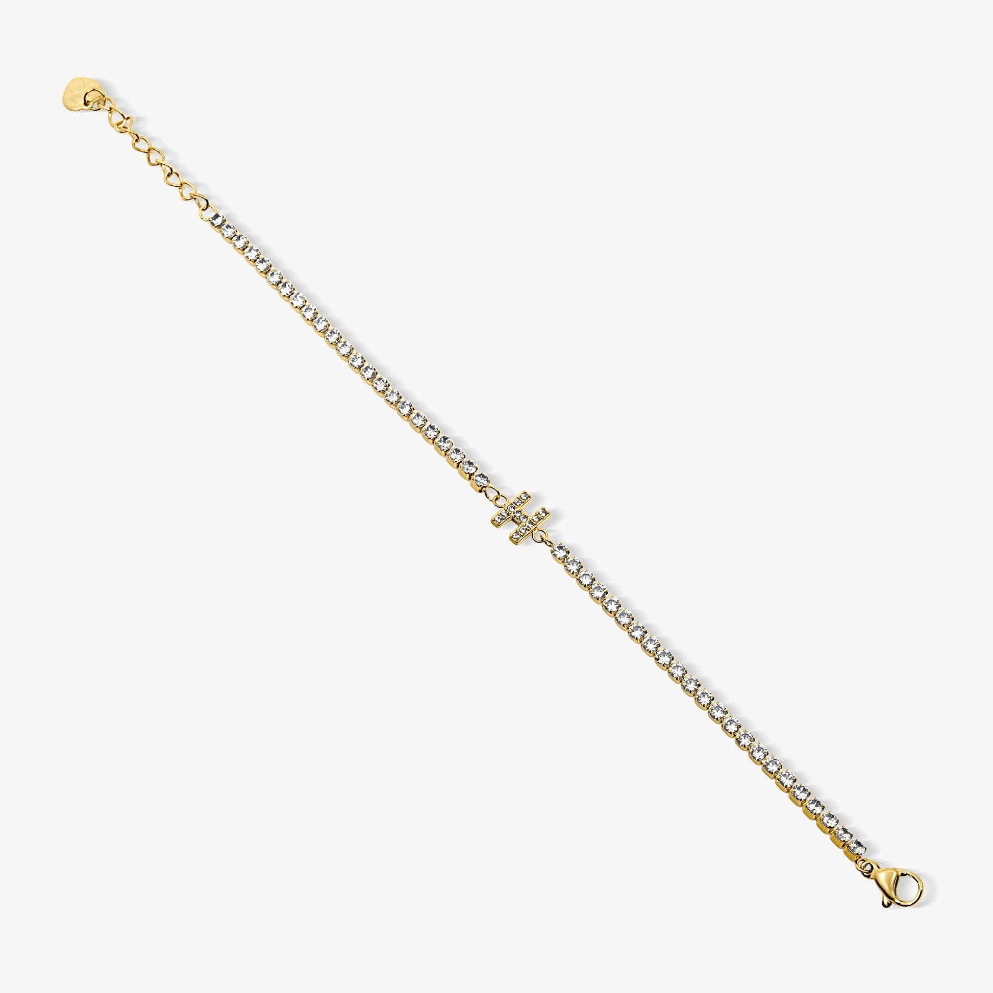 Icy Initial Tennis Bracelet - EVRYJEWELS