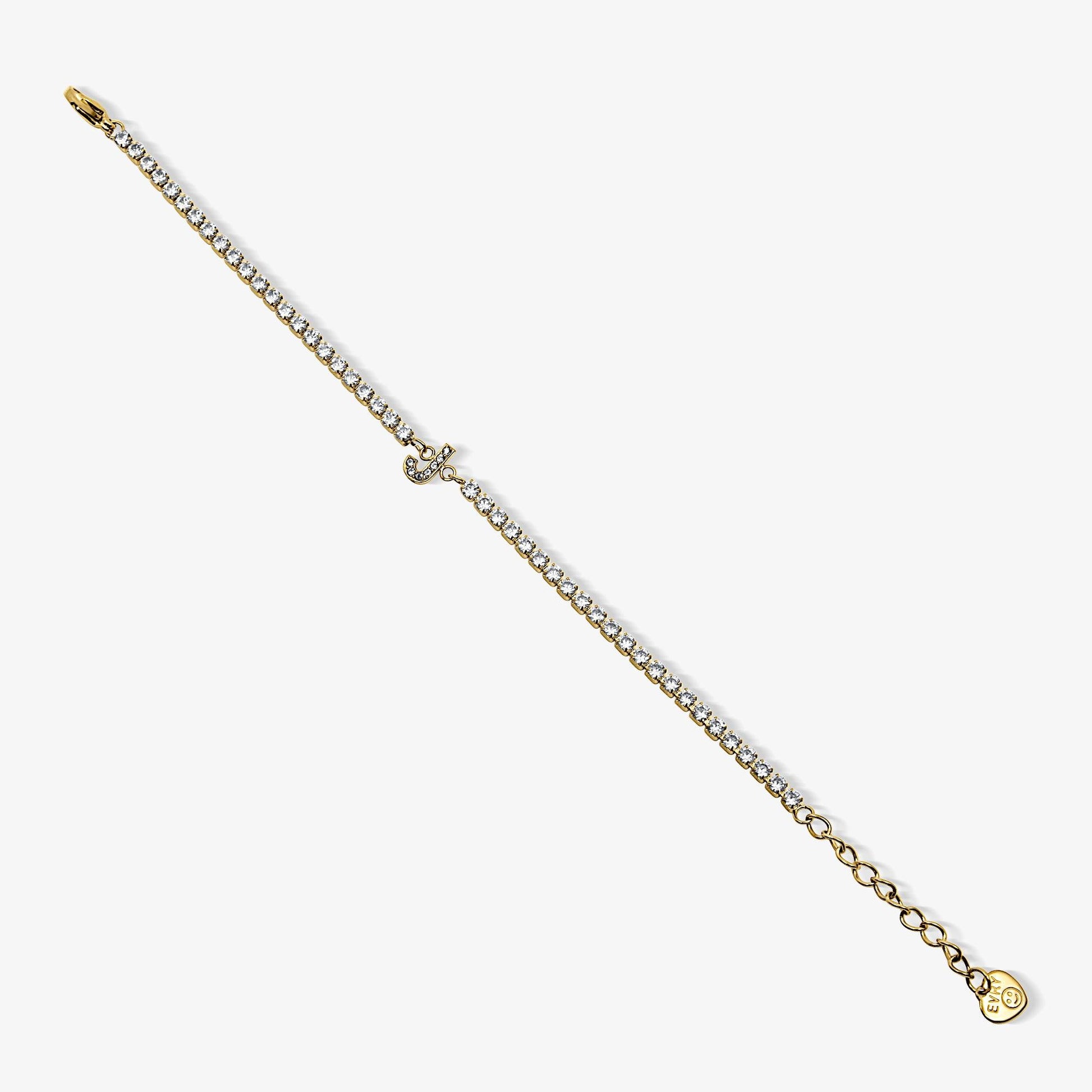 Icy Initial Tennis Bracelet - EVRYJEWELS