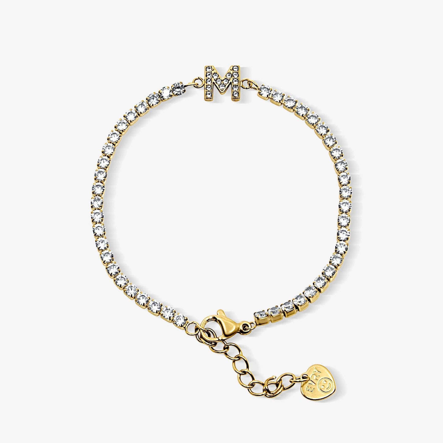 Icy Initial Tennis Bracelet - EVRYJEWELS