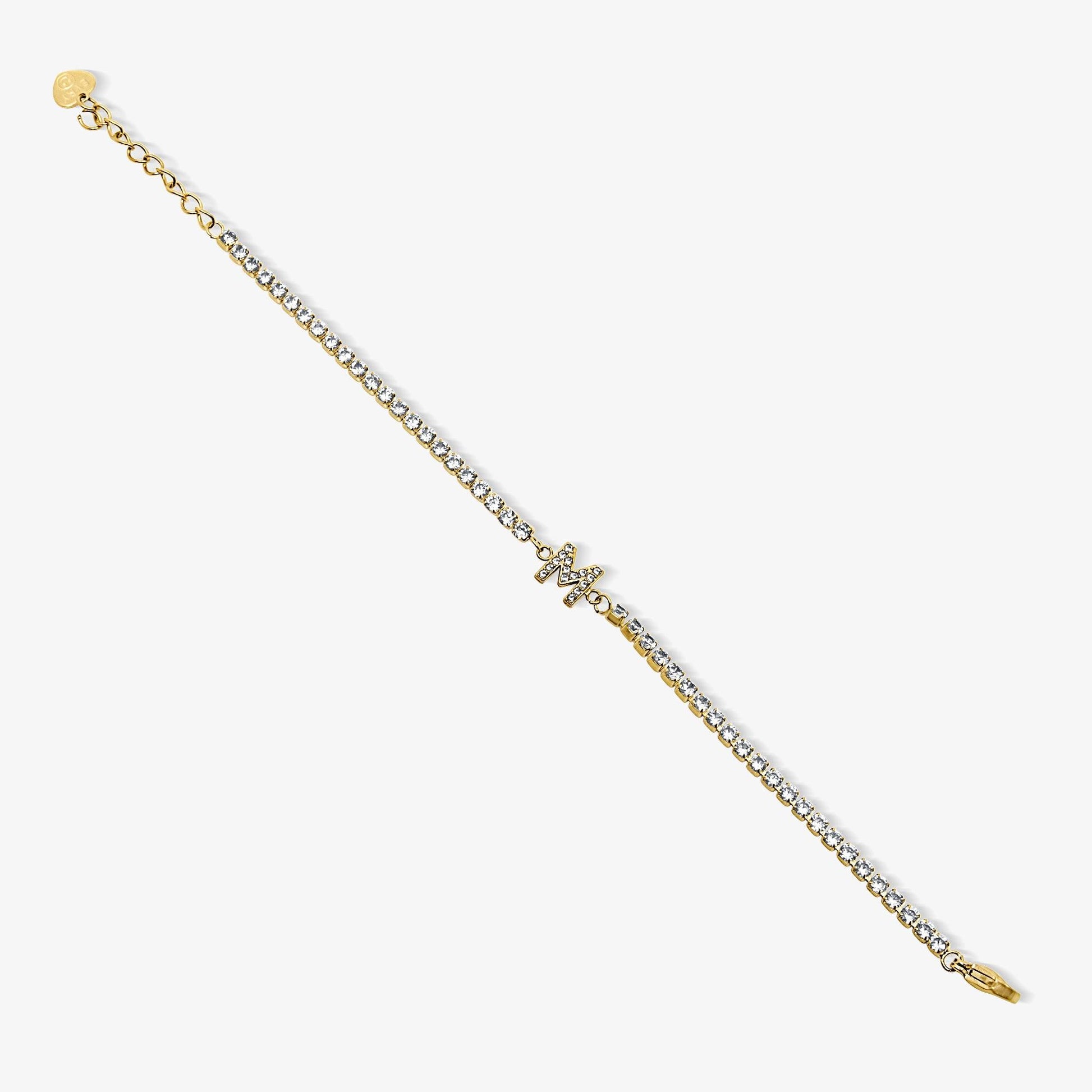 Icy Initial Tennis Bracelet - EVRYJEWELS