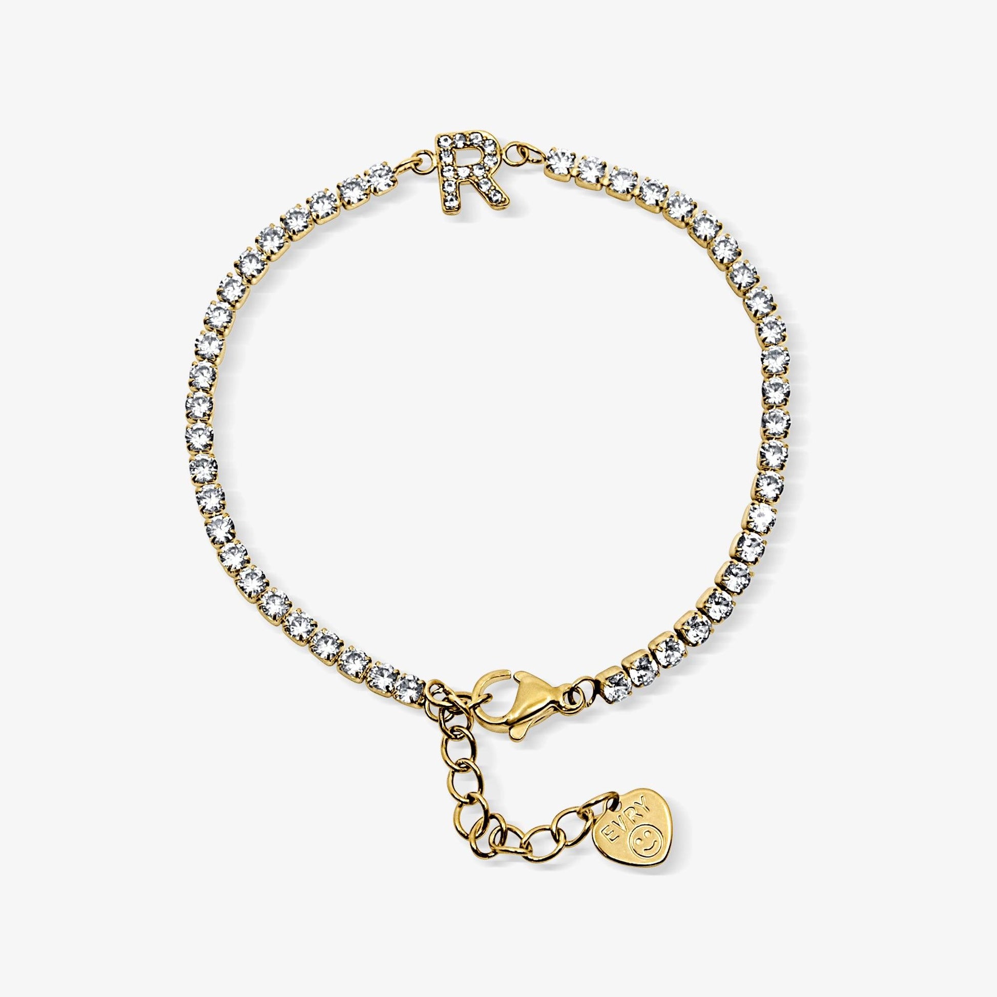 Icy Initial Tennis Bracelet - EVRYJEWELS
