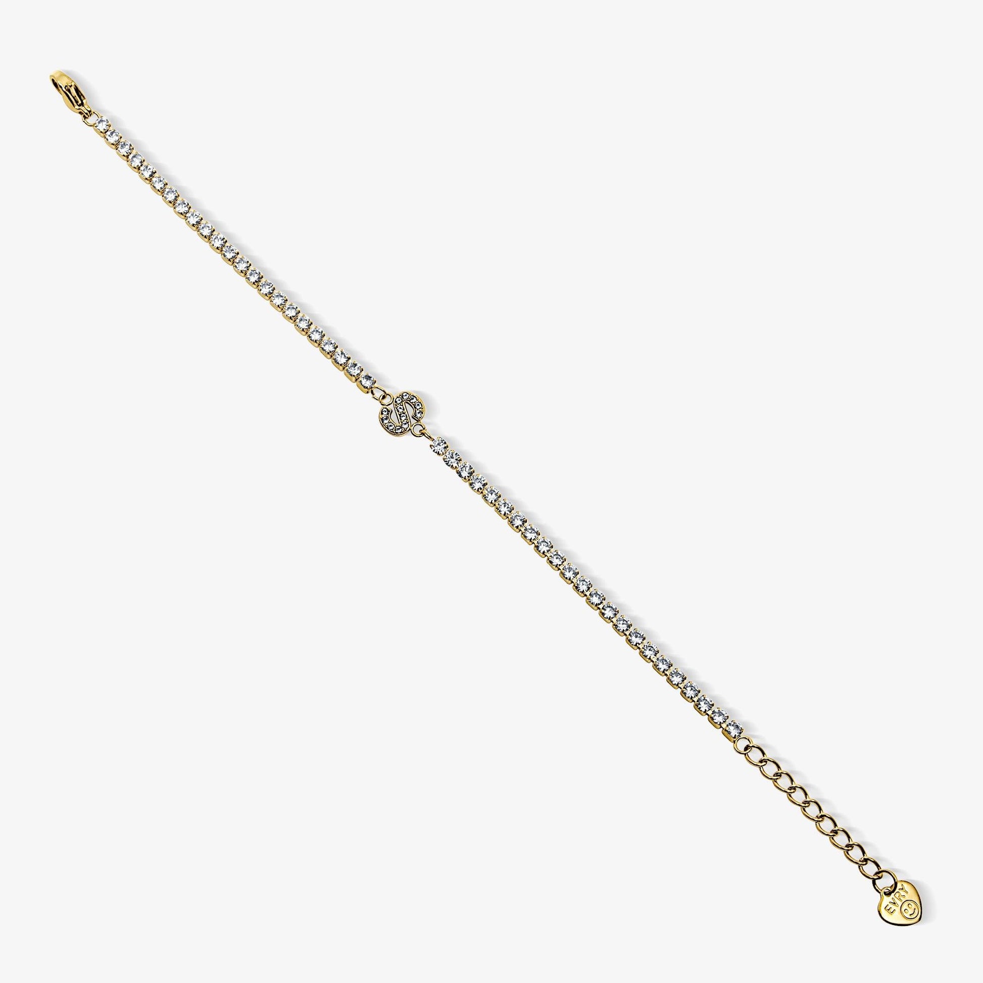 Icy Initial Tennis Bracelet - EVRYJEWELS