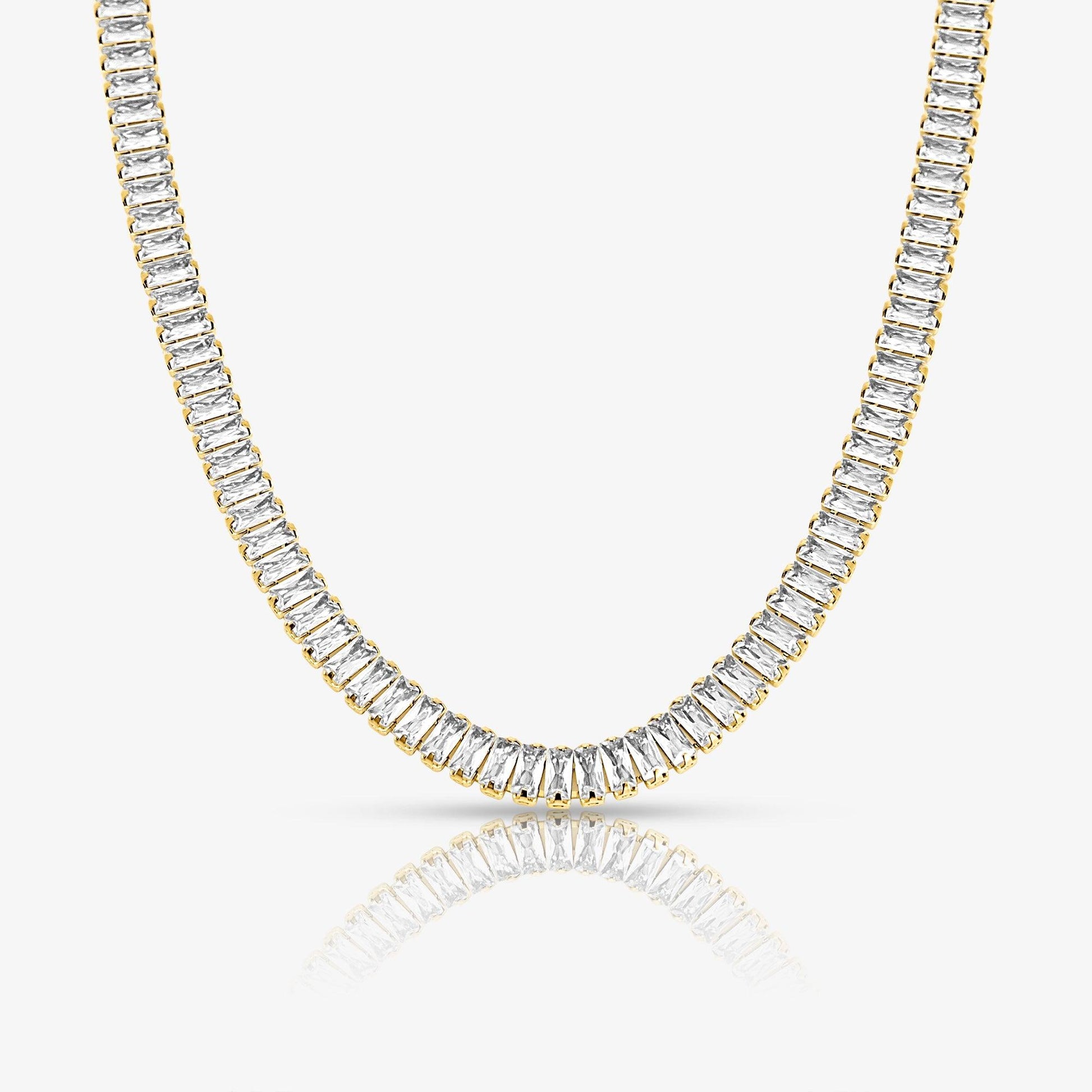Frost Beam Tennis Necklace - EVRYJEWELS
