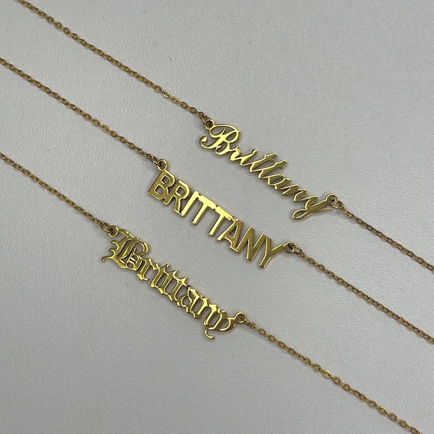 Custom/Personalized Nameplate Necklace - EVRYJEWELS