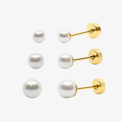 Pearl Crush Flat Back Earrings - EVRYJEWELS
