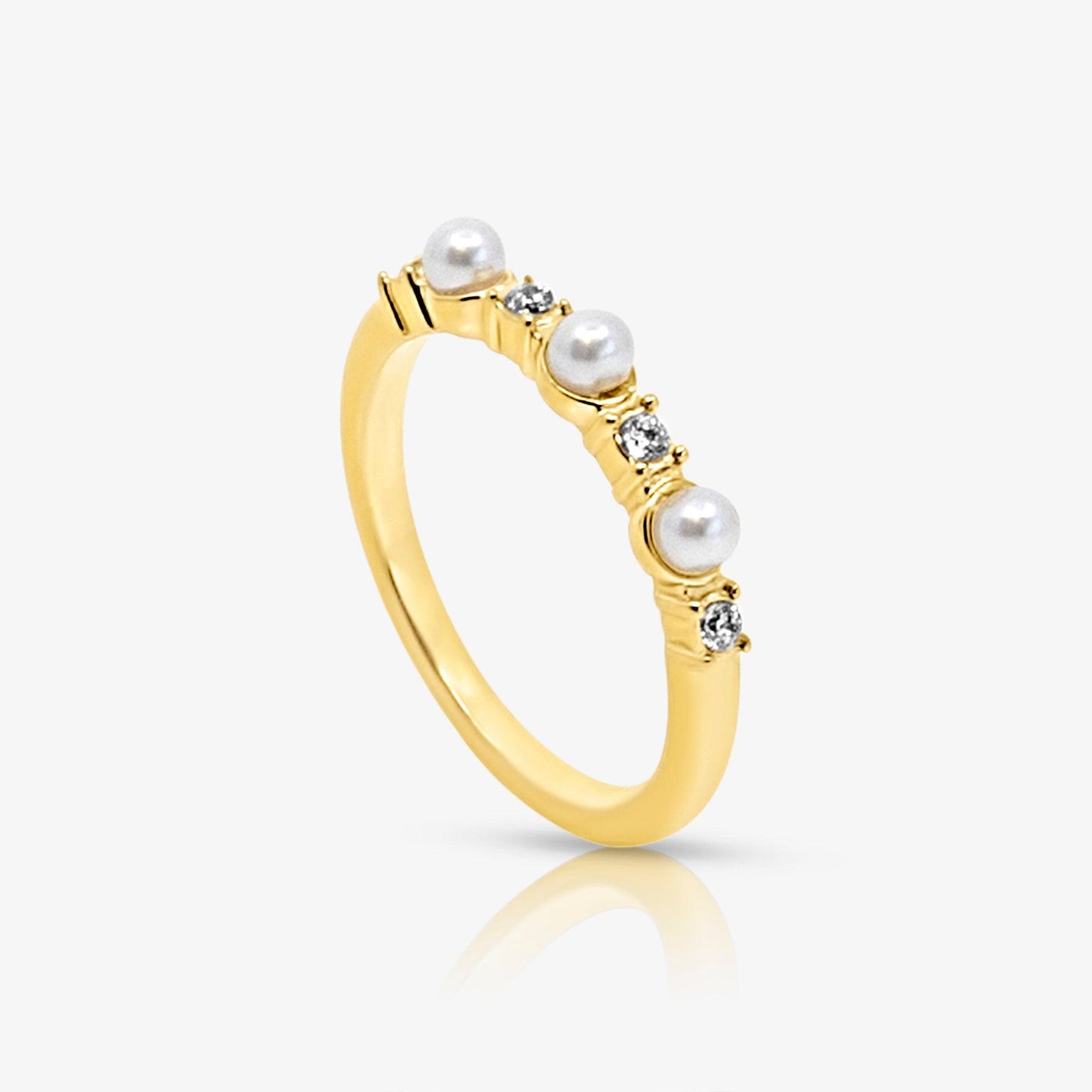 Pearly Bling Ring - EVRYJEWELS