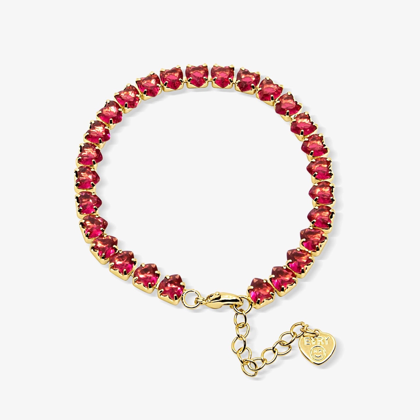 Fergie Heart Tennis Bracelet - EVRYJEWELS