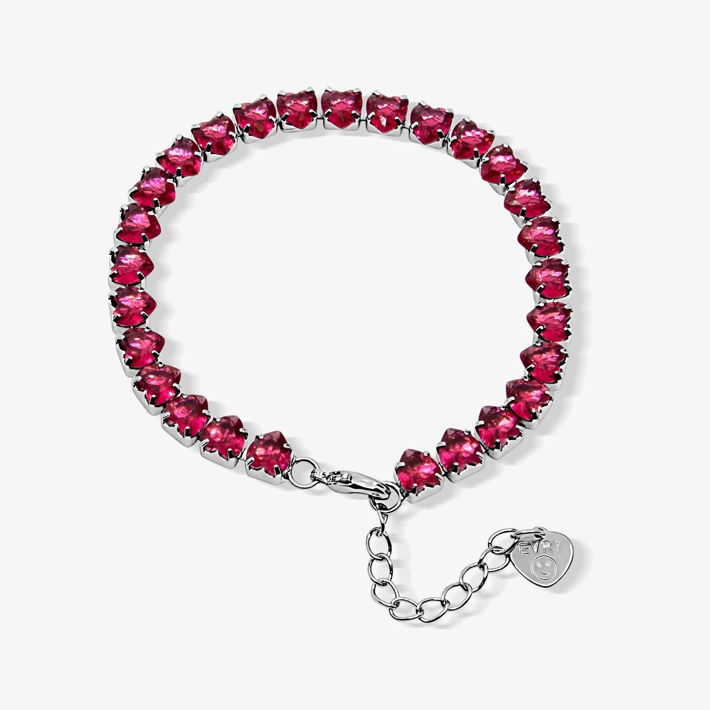 Fergie Heart Tennis Bracelet - EVRYJEWELS