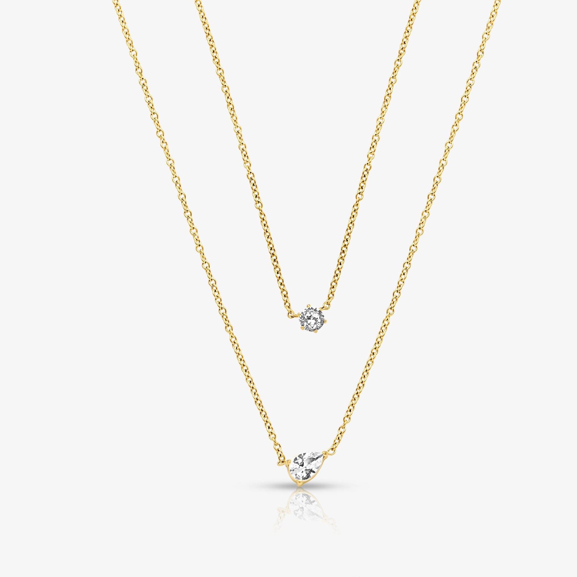 Whisper Shine Necklace 2 Piece Set - EVRYJEWELS