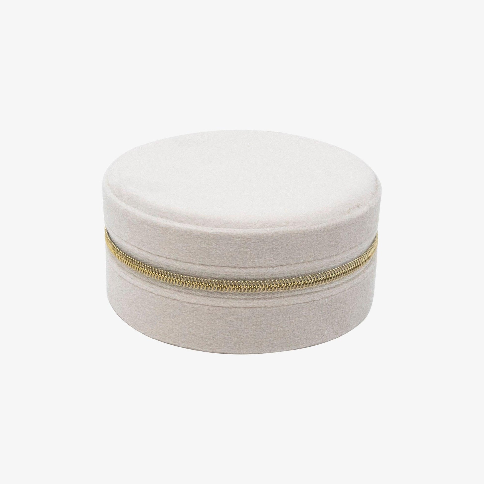 Round Velvet Travel Jewelry Case - EVRYJEWELS